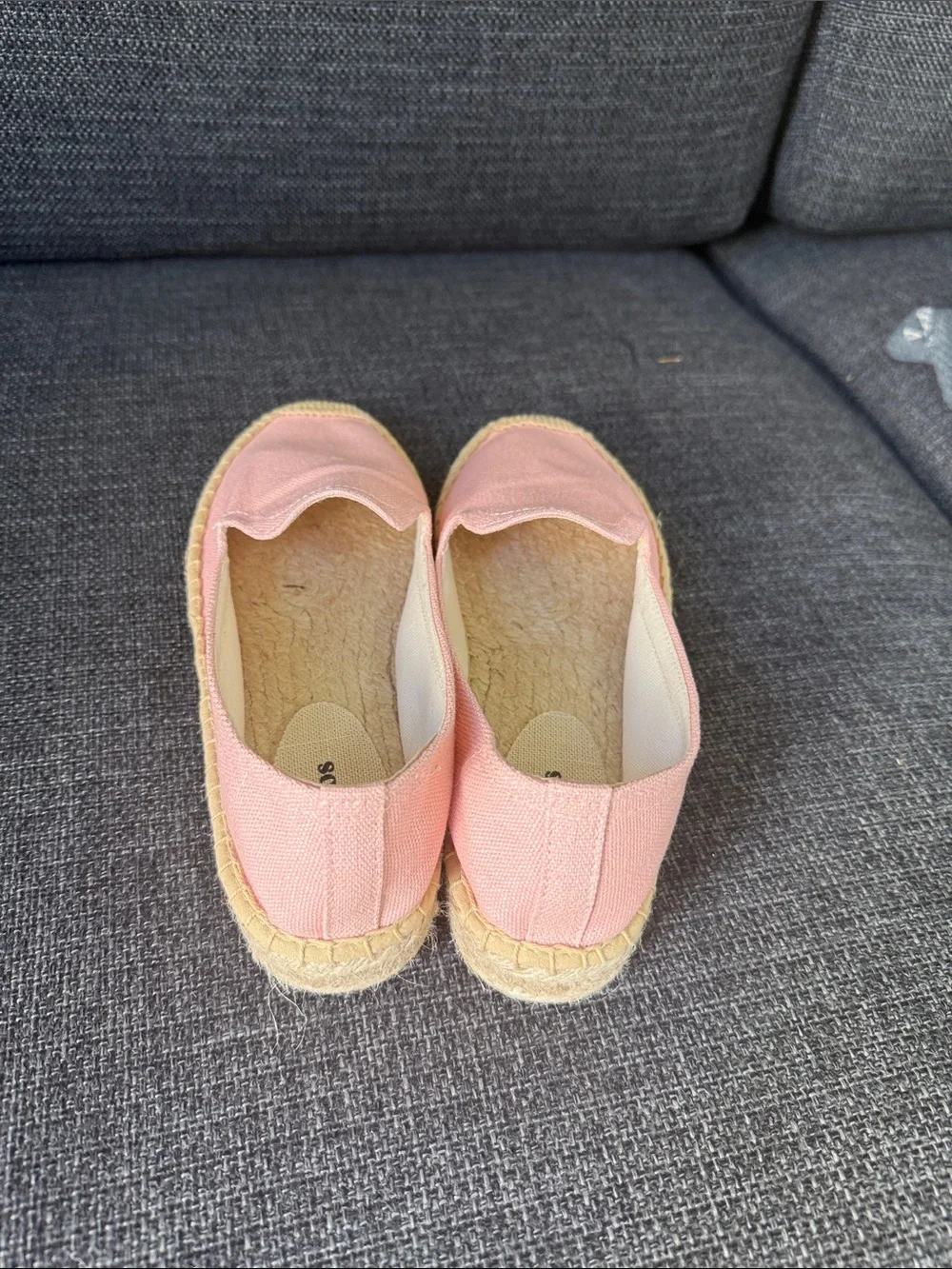 Soludos NEW Size 39 Pink Canvas Espadrille Slip-Ons
